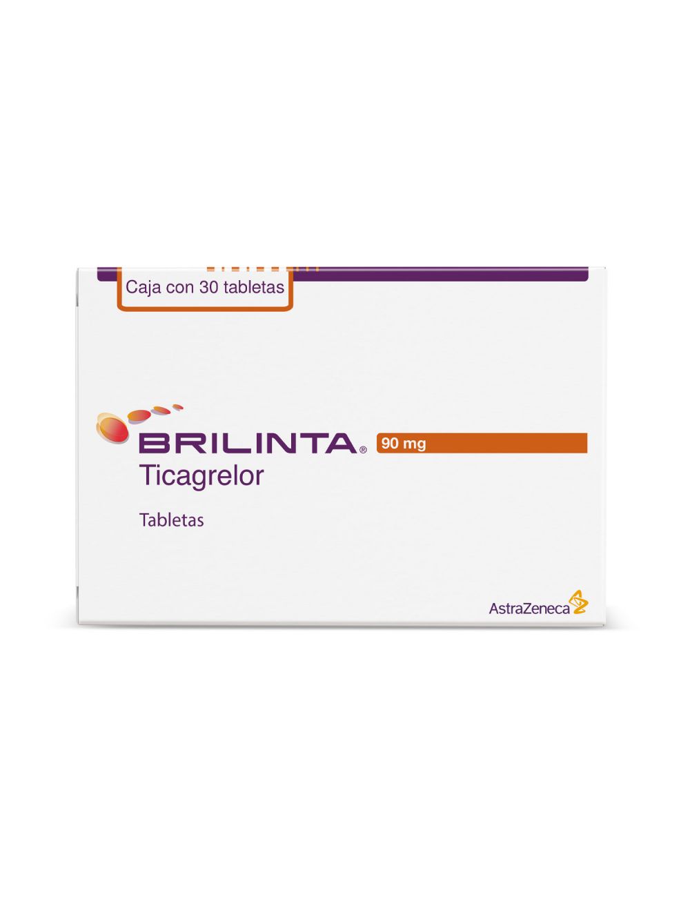 BRILINTA® (Ticagrelor) 90 mg | 30 Tabletas | AstraZeneca