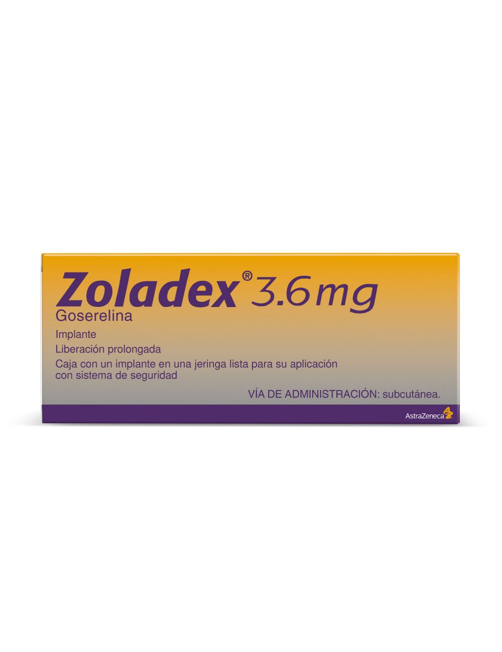 Zoladex® 3.6 mg (Goserelina) - 1 Jeringa - Laboratorio AstraZeneca