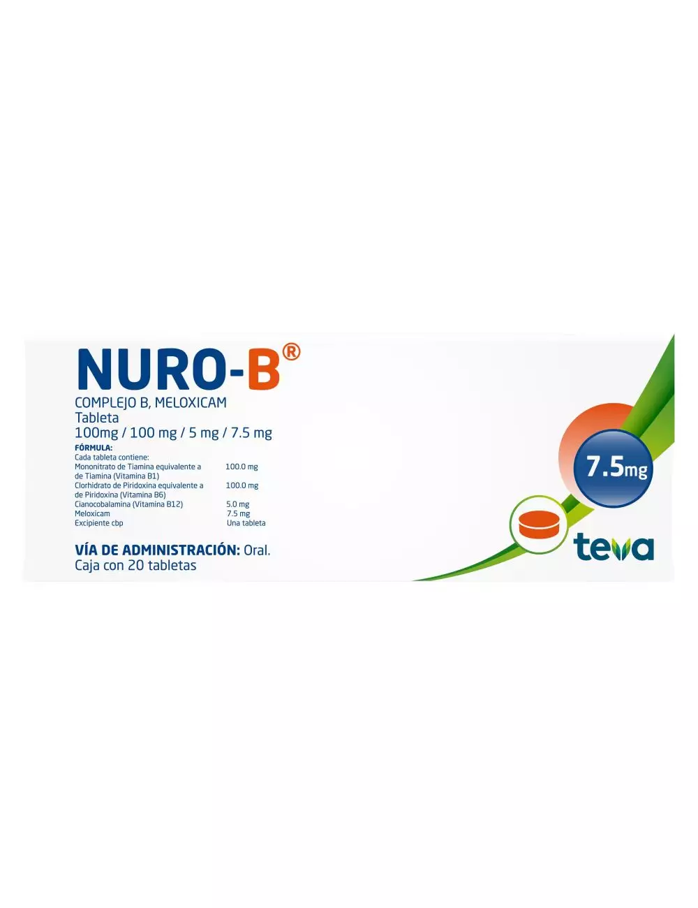 Nuro-B Caja Con 20 Tabletas