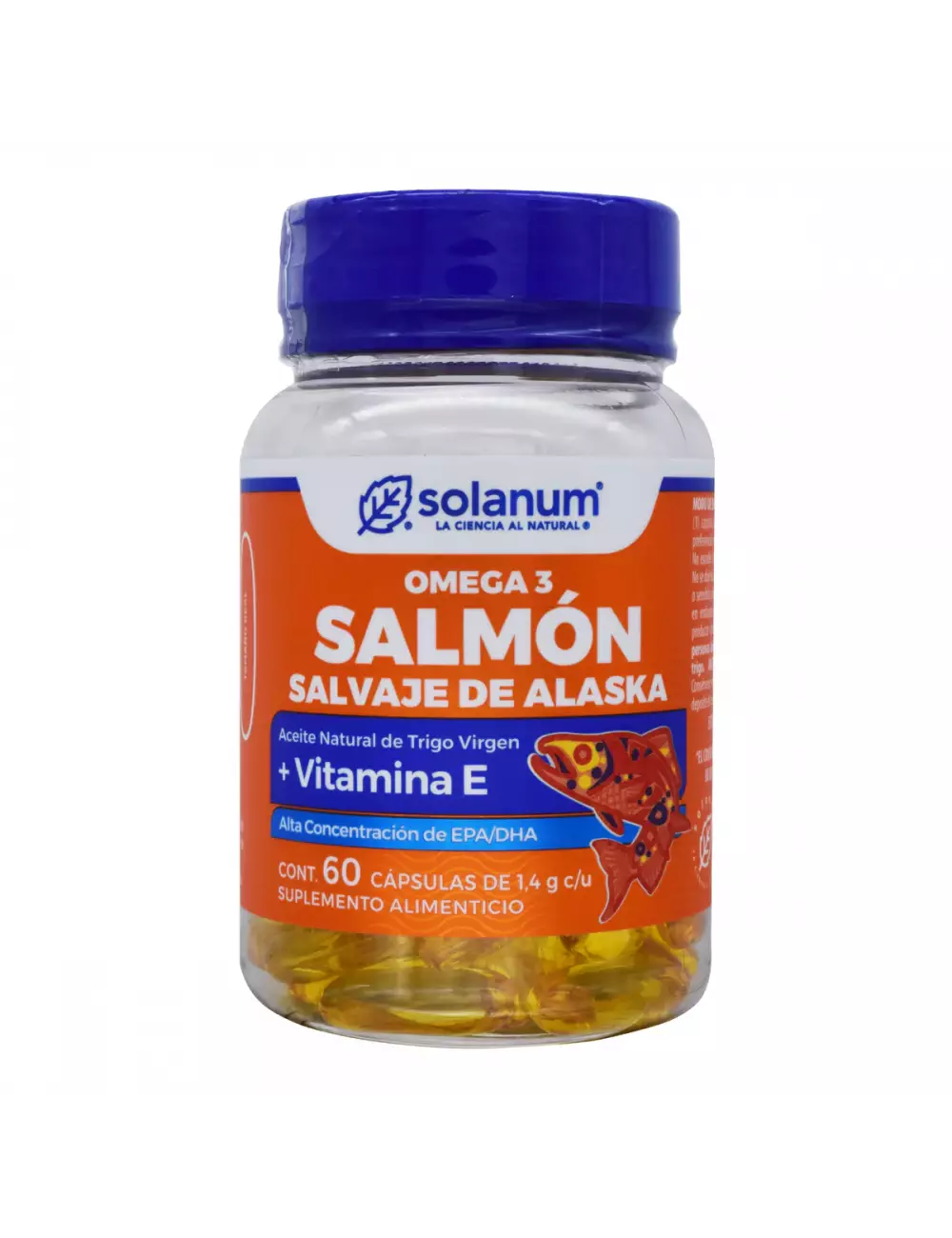 Omega 3 Salmon Salvaje Alask Frasco Con  60 Softgel