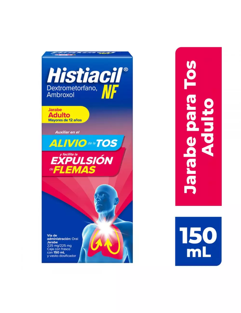 Histiacil NF Jarabe para la Tos Adultos 150 ml. Tu Aliado Nocturno contra la Tos.