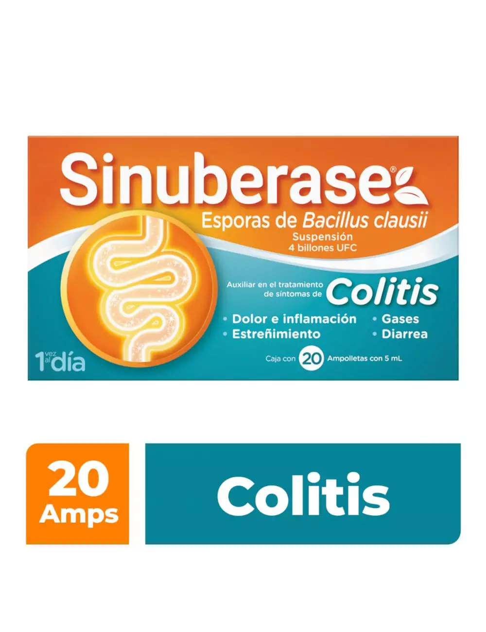 Sinuberase Probióticos en Suspensión 20 Ampolletas