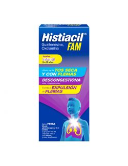 Histiacil FAM Jarabe para la Tos Infantil Sabor Fresa 140 ml. Fórmula con Acción 3 en 1
