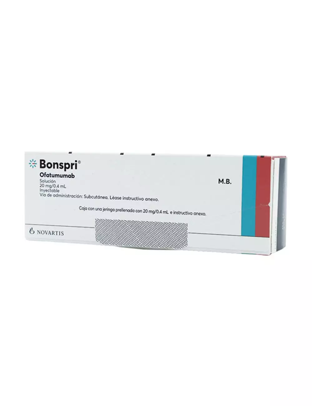 Bonspri® 20 mg/0.4 ml (Ofatumumab) - Caja con 1 Jeringa Prellenada | Novartis - RX3.