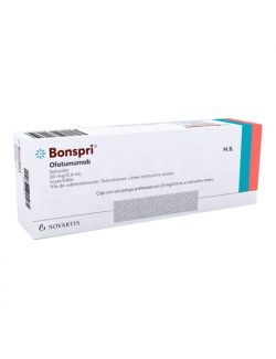 Bonspri® 20 mg/0.4 ml (Ofatumumab) - Caja con 1 Jeringa P rellenada | Novartis - RX3.