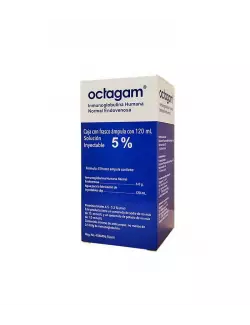 Octagam Solución 5 g Caja Con Frasco Ámpula Con 100 mL.