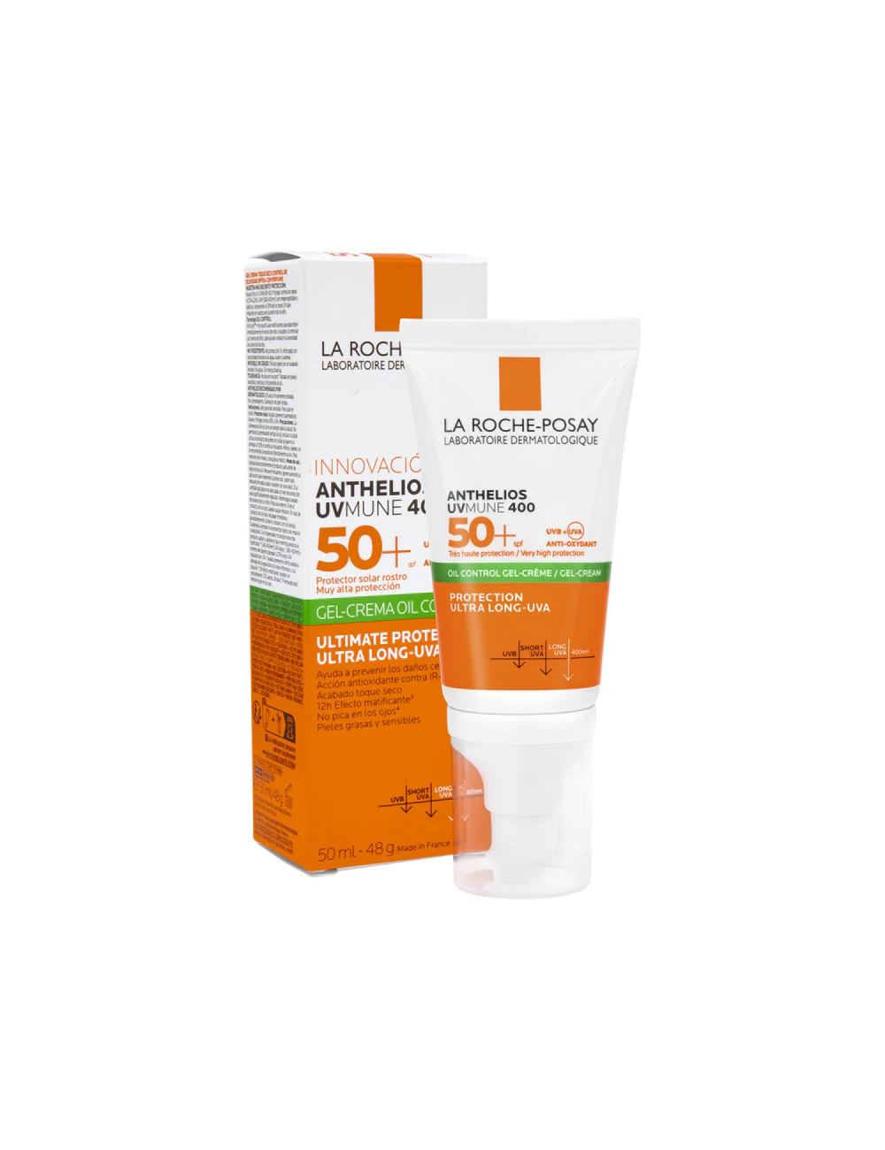 La Roche-Posay Anthelios Anti-Brillo 50+ FPS Gel Crema Toque Seco 50 ml