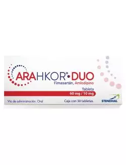 Arahkor® Duo 60/10 mg - 30 Tabletas | Fimasartán/Amlodipino | Stendhal