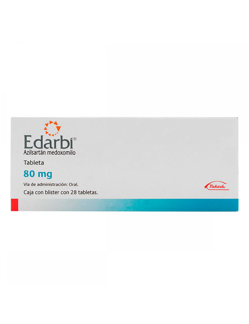 Edarbí® 80 mg - 28 Tabletas | Azilsartán medoxomilo | Takeda