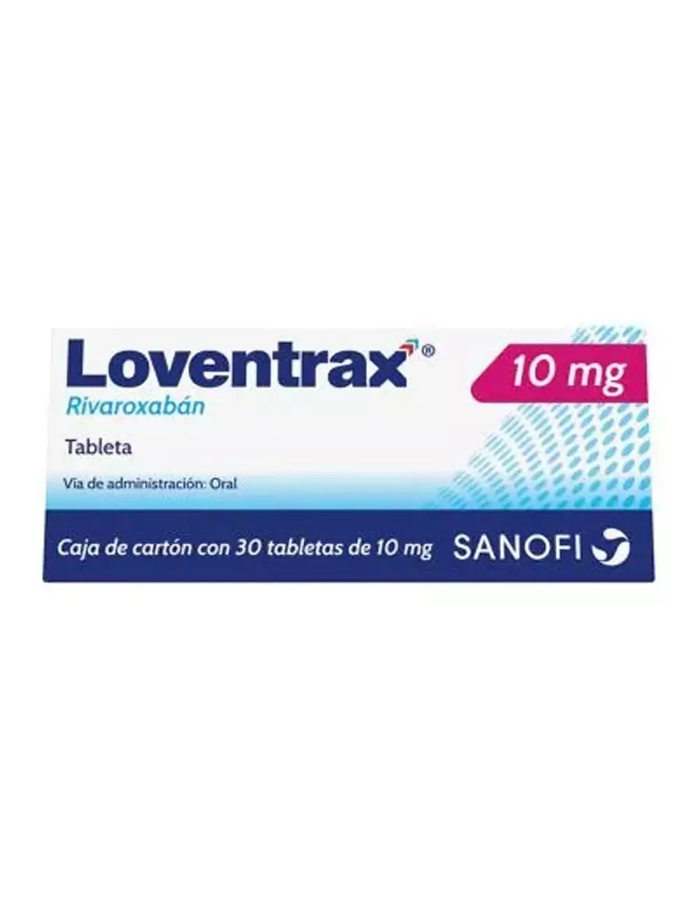 Loventrax® 10 mg - 30 Tabletas | Rivaroxabán | Sanofi