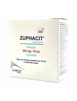 Zuphacit® 500 mg/10 ml - 1 Frasco Ámpula | Citarabina | Zurich Pharma