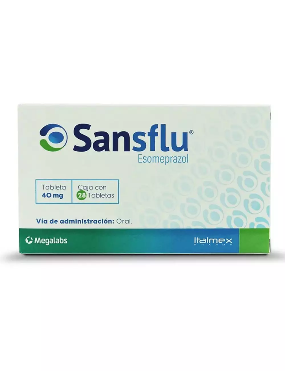 Sansflu® 40 mg - 28 Tabletas | Esomeprazol | Italmex Pharma