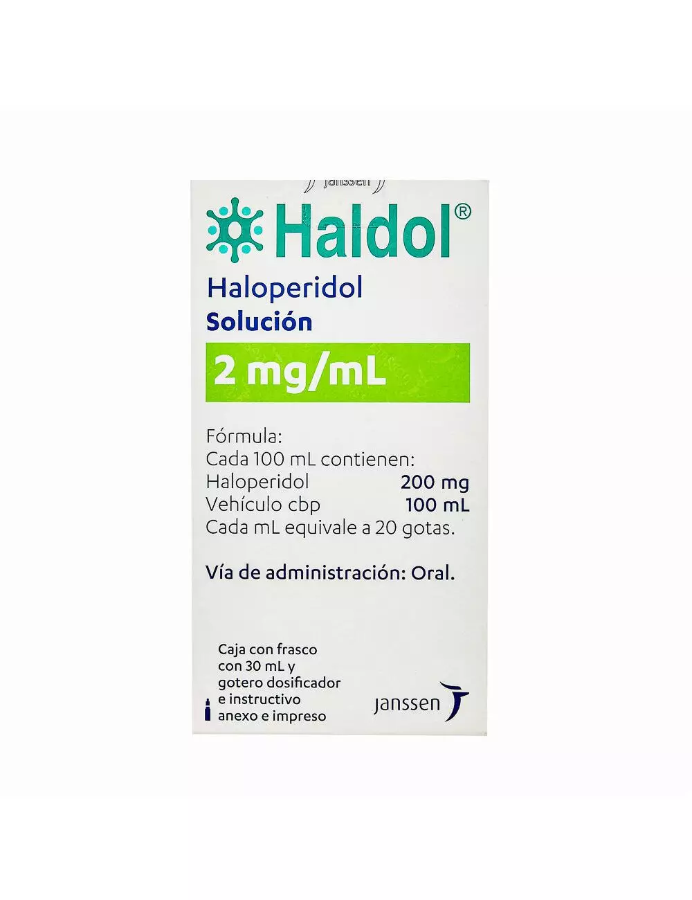 Haldol® 2 mg/ml - Frasco 30 ml con Gotero | Haloperidol | Janssen
