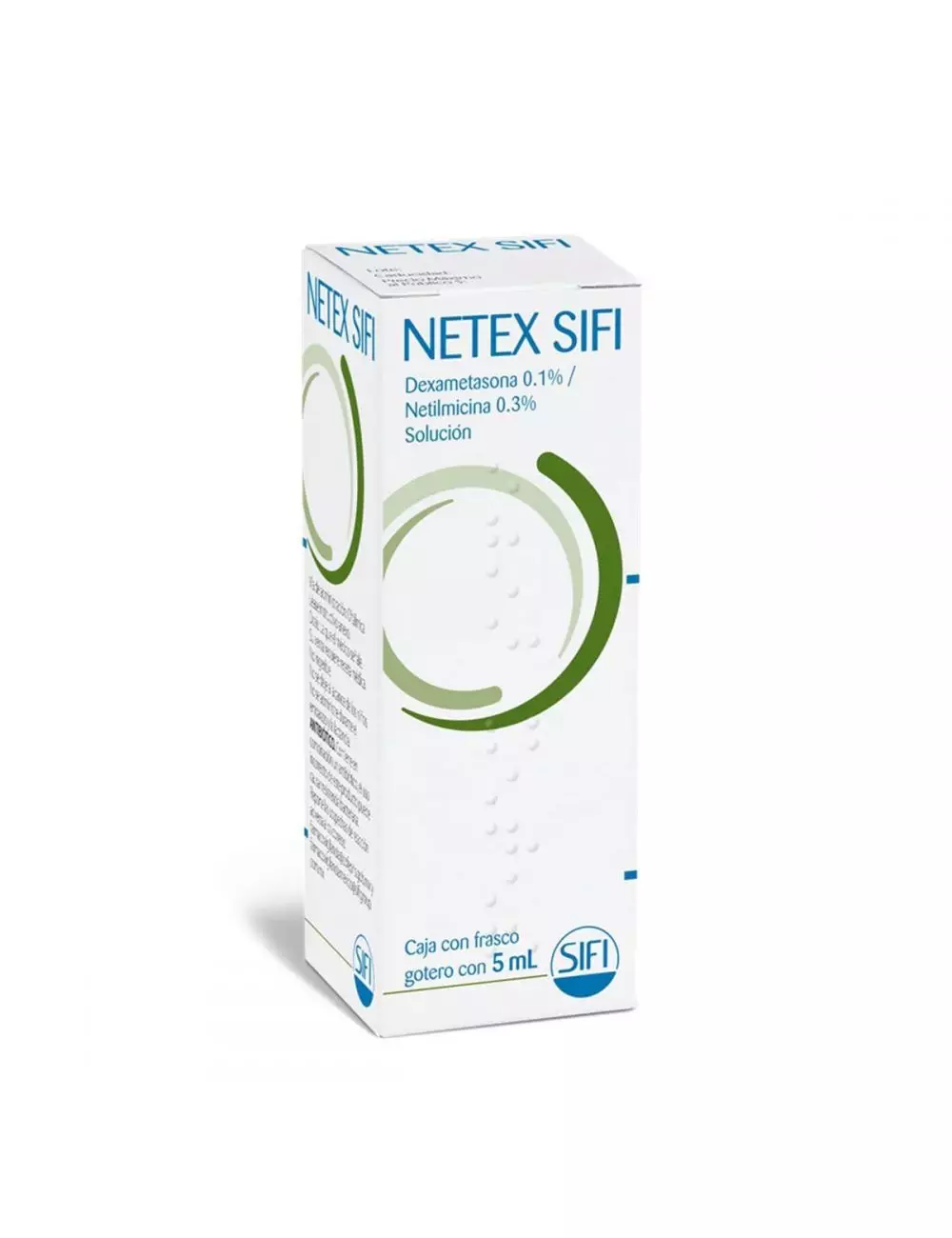 Netex Sifi 0.1% / 0.3% - Frasco Gotero 5 ml | Dexametasona + Netilmicina | Laboratorio Sifi
