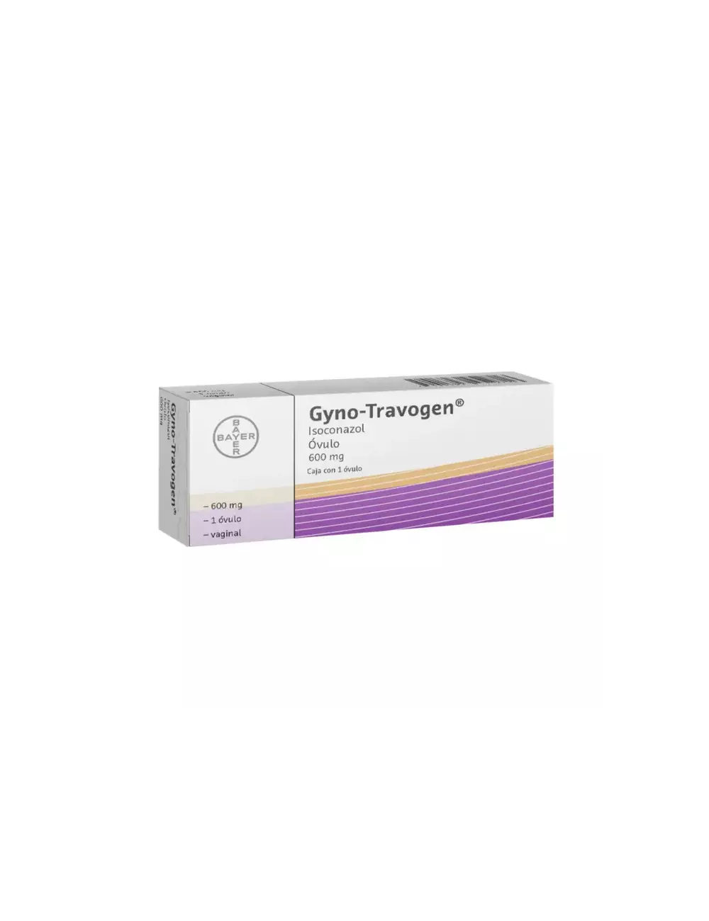 Gyno-Travogen® 600 mg - 1 Óvulo Vaginal | Isoconazol | Laboratorio Bayer