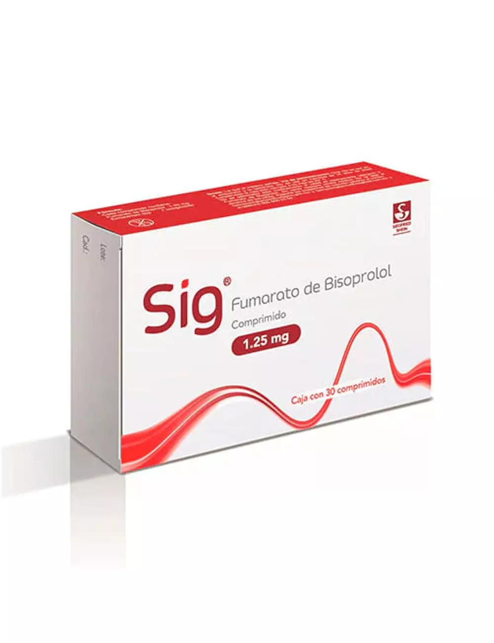 Sig de 1.25 mg con 30 comprimidos