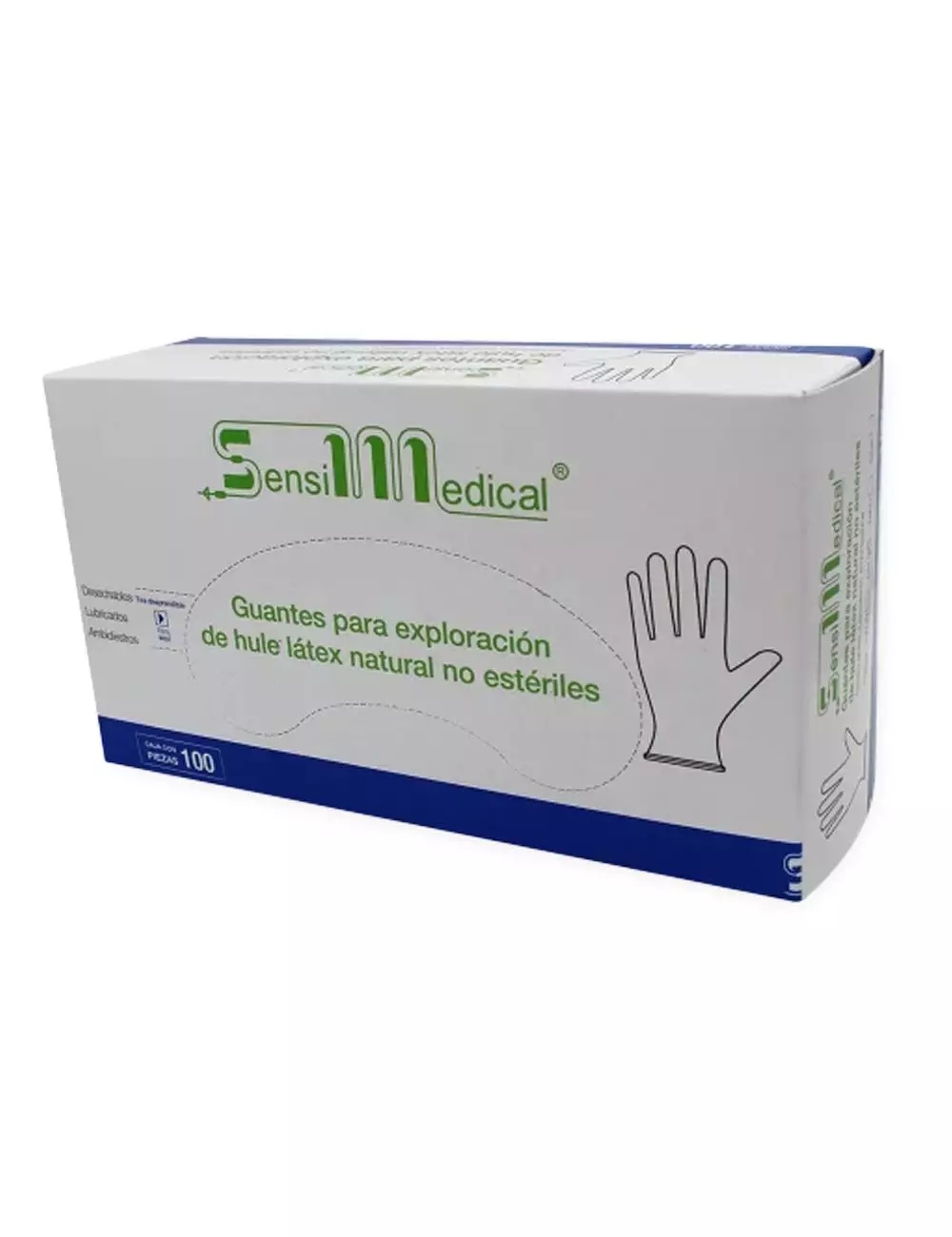 Guantes Sensimedical Exploración Latex No Esteril Chico 100 Piezas