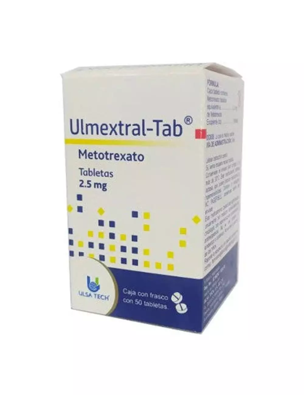 Ulmextral - Tab® 2.5 mg - Frasco con 50 tabletas | Metotrexato | Ulsa Tech