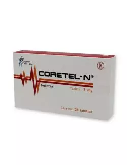 Coretel - N® 5 mg - 28 tabletas | Nebivolol | Laboratorios Serral
