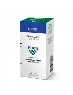 Augex® 5mg/50mg por ml - Frasco gotero 5ml | Tropicamida/Fenilefrina | Laboratorio Italmex