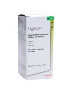 Higlobin® (Inmunoglobulina humana) 10g - Frasco Ámpula 100ml | CSL Behring - Rx3