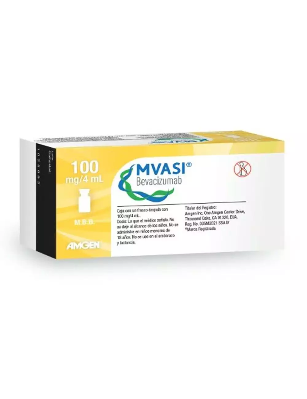 Mvasi® (Bevacizumab) 100mg/4ml - Frasco Ámpula | Amgen - Rx3