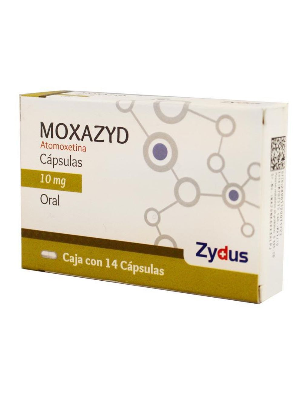 Moxazyd 10 mg - 14 Cápsulas | Atomoxetina | Laboratorio Zydus