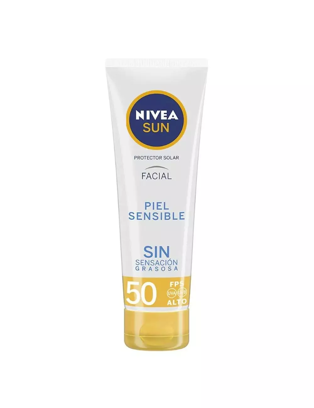 Nivea Sun Protector Solar Bloqueador Facial Piel Sensible 50 FPS 50 ml