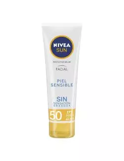 Nivea Sun Protector Solar Bloqueador Facial Piel Sensible 50 FPS 50 ml