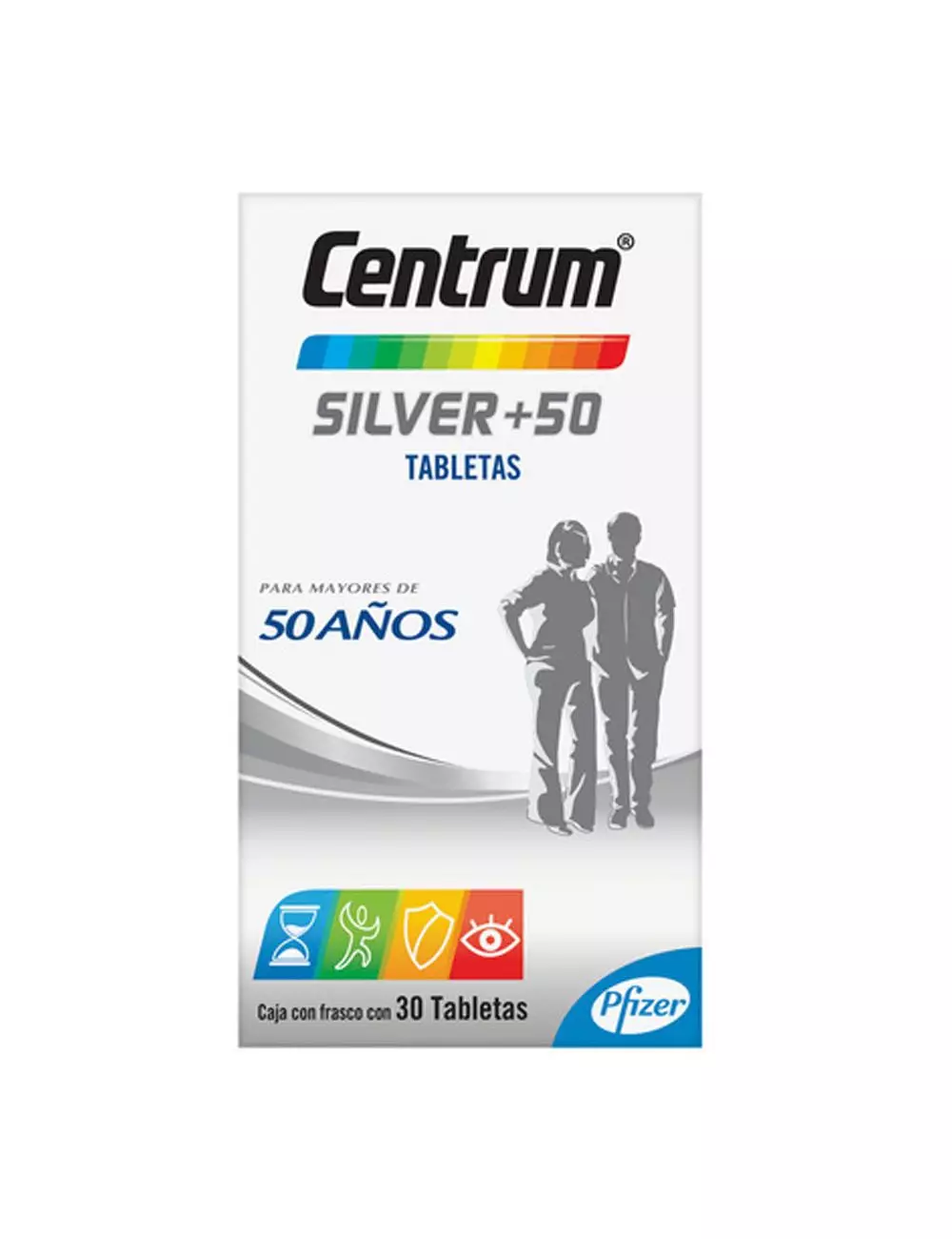 Centrum Silver Adulto +50 Años Con 30 TabletasCentrum Silver 50+ Años 30 Tabletas