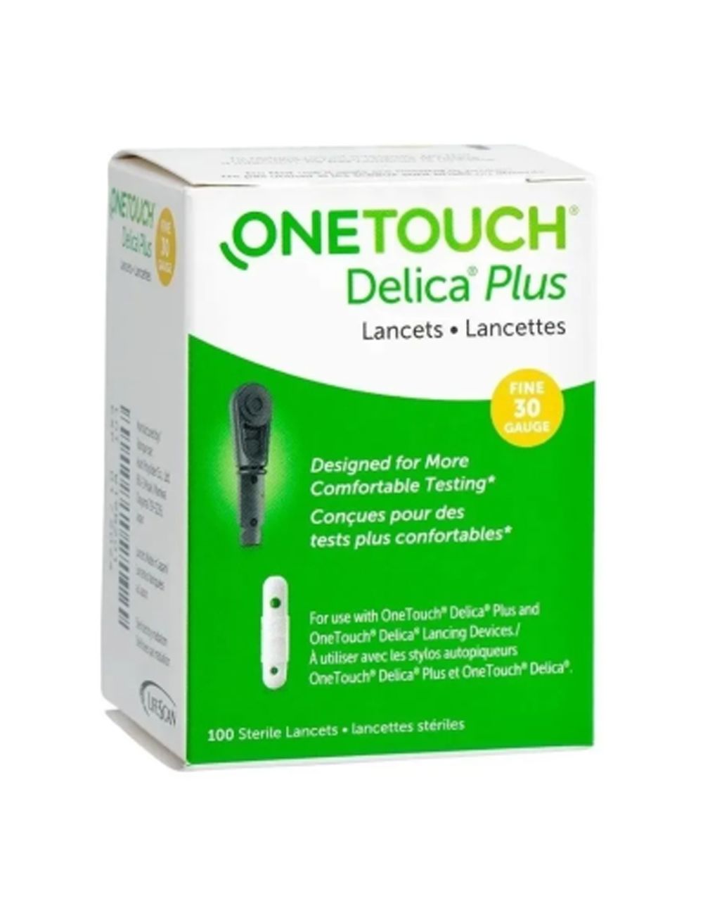One Touch Delica Plus 30 g 0.32 mm 100 Lancetas