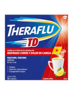 Theraflu Td Nf Gr.So Lim.Ro 14.8G X 10