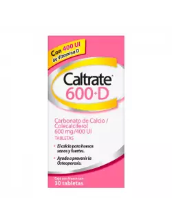 Caltrate Tabl D 600Mg X 30 (/400)