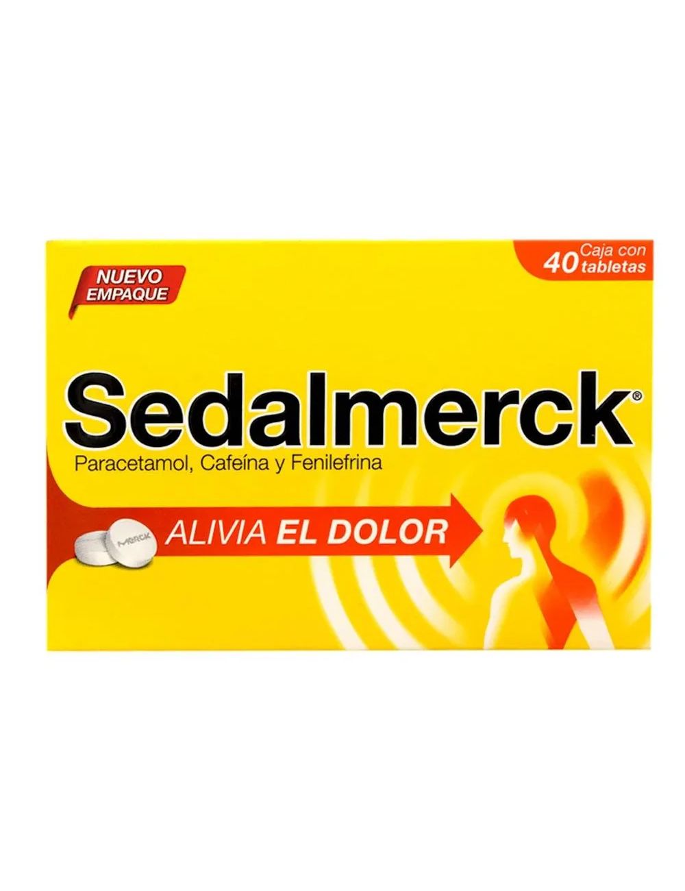 Sedalmerck® - 40 tabletas | Paracetamol/Cafeína/Fenilefrina | Merck
