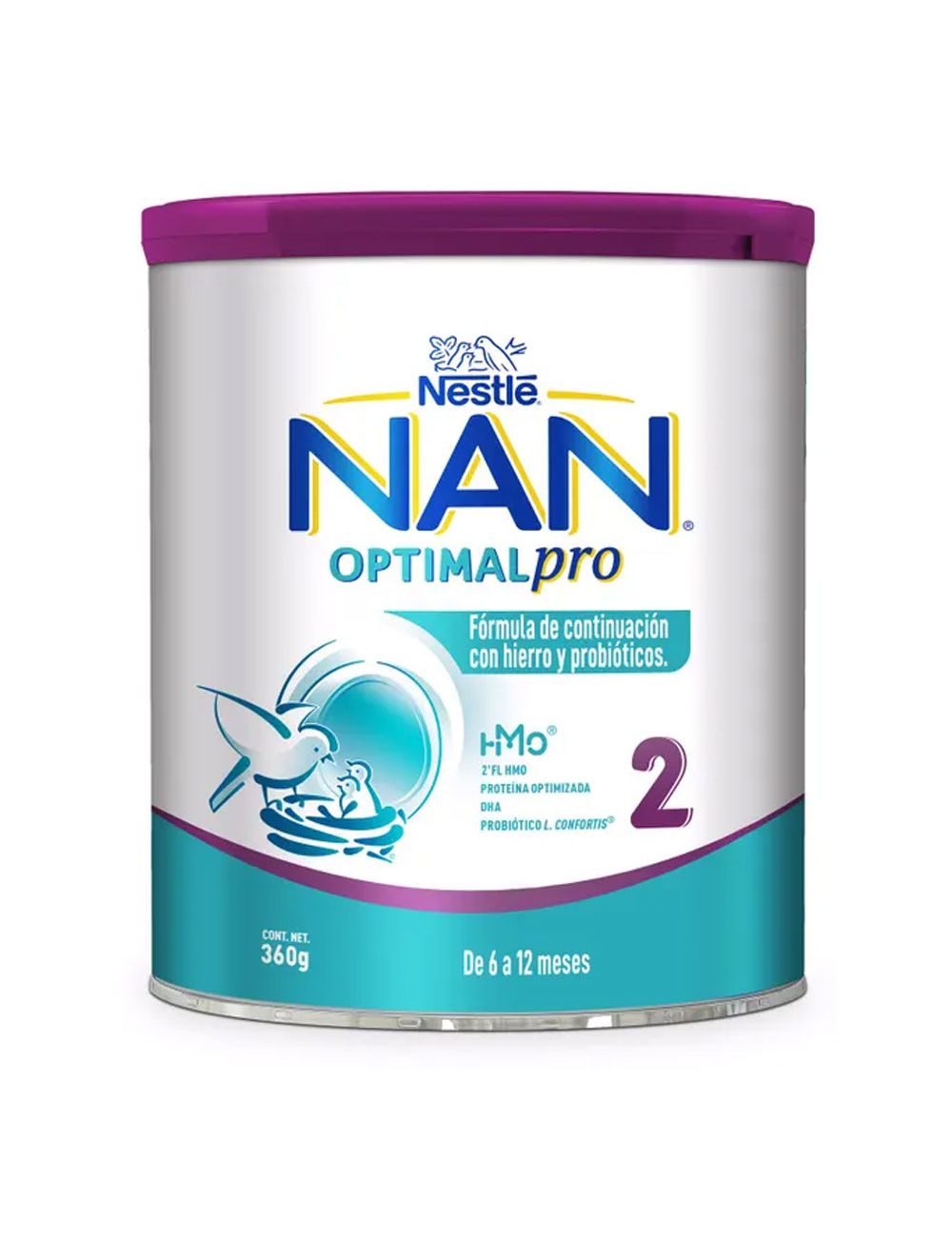 Nan 2 Optimal Pro Polvo Lata 760G X 1