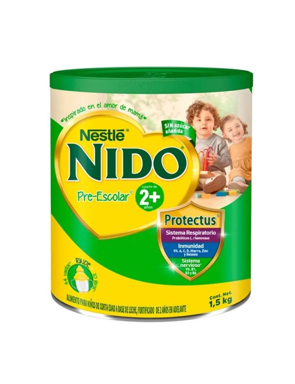 Nido Preescolar 2+ Polvo Lata 1500G X 1