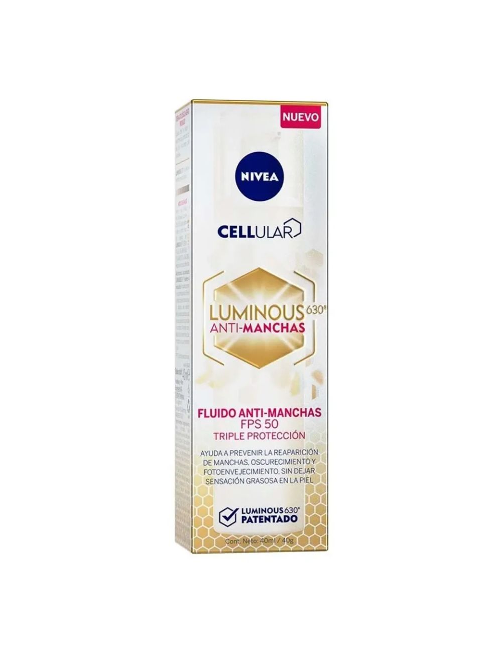 Nivea Cell Lum 630 Fl A/Ma F50 40Ml X 1
