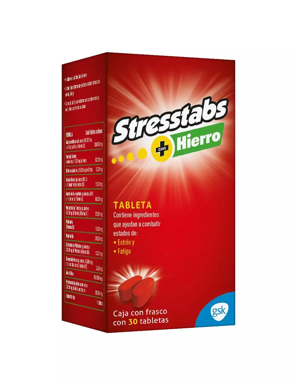 Stresstabs 600 Tabl Hierro X 30