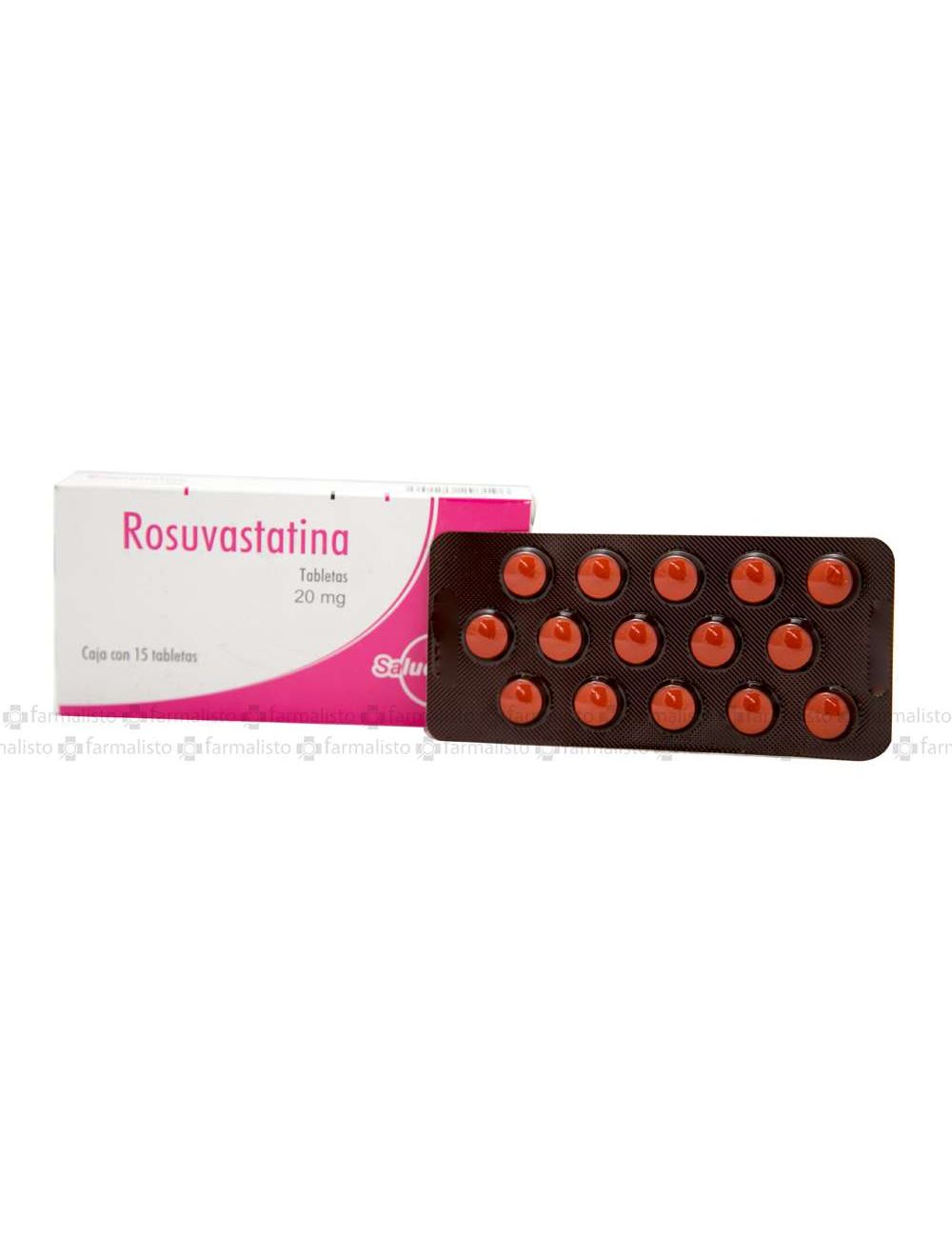 Rosuvastatina 20 mg Caja Con 15 Tabletas