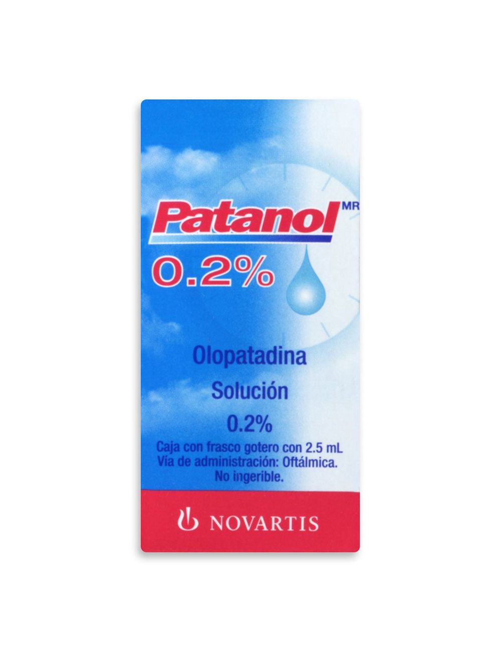 Patanol 0.2% Solución Caja Con Frasco Gotero con 2.5 mL.