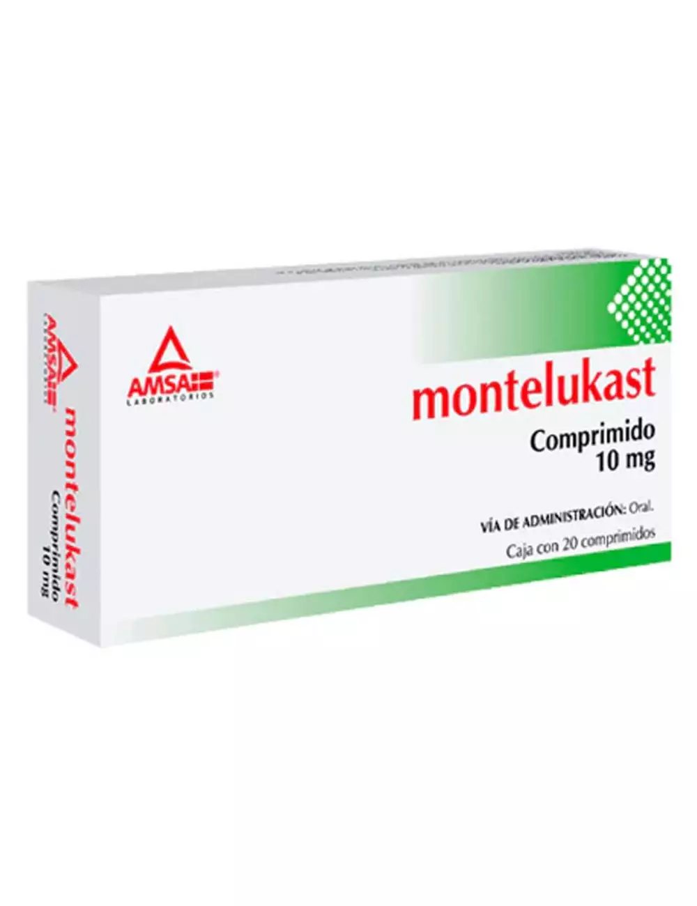 Montelukast 10 mg - 20 comprimidos | Montelukast | Amsa Laboratorios