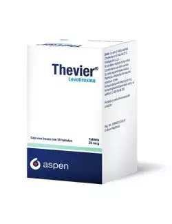 Thevier® 25 mcg - 30 tabletas | Levotiroxina | Aspen
