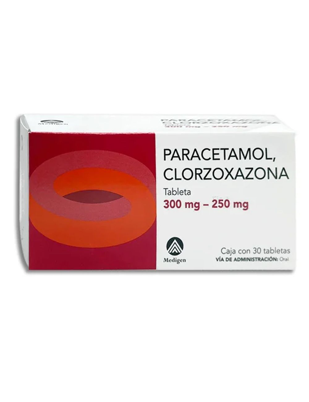 Paracetamol / Clorzoxazona 300 mg / 250 mg - 30 Tabletas | Medigen