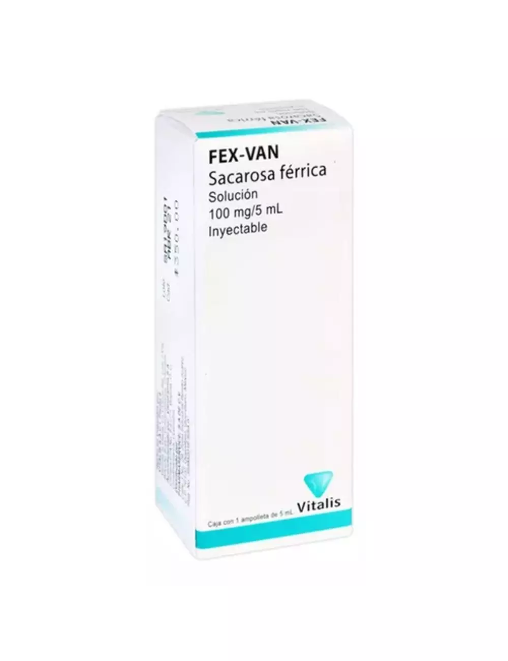 Fex-Van Solución 100 mg/5 ml - 1 Ampolleta | Sacarosa Férrica | Vitalis