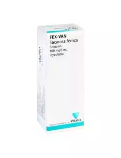 Fex-Van Solución 100 mg/5 ml - 1 Ampolleta | Sacarosa Férrica | Vitalis