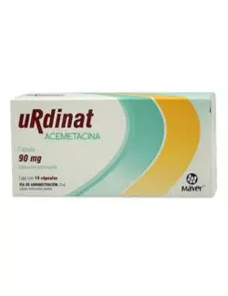 URdinat® 90mg - 14 Cápsulas Liberación Prolongada | Acemetacina | Laboratorio Maver