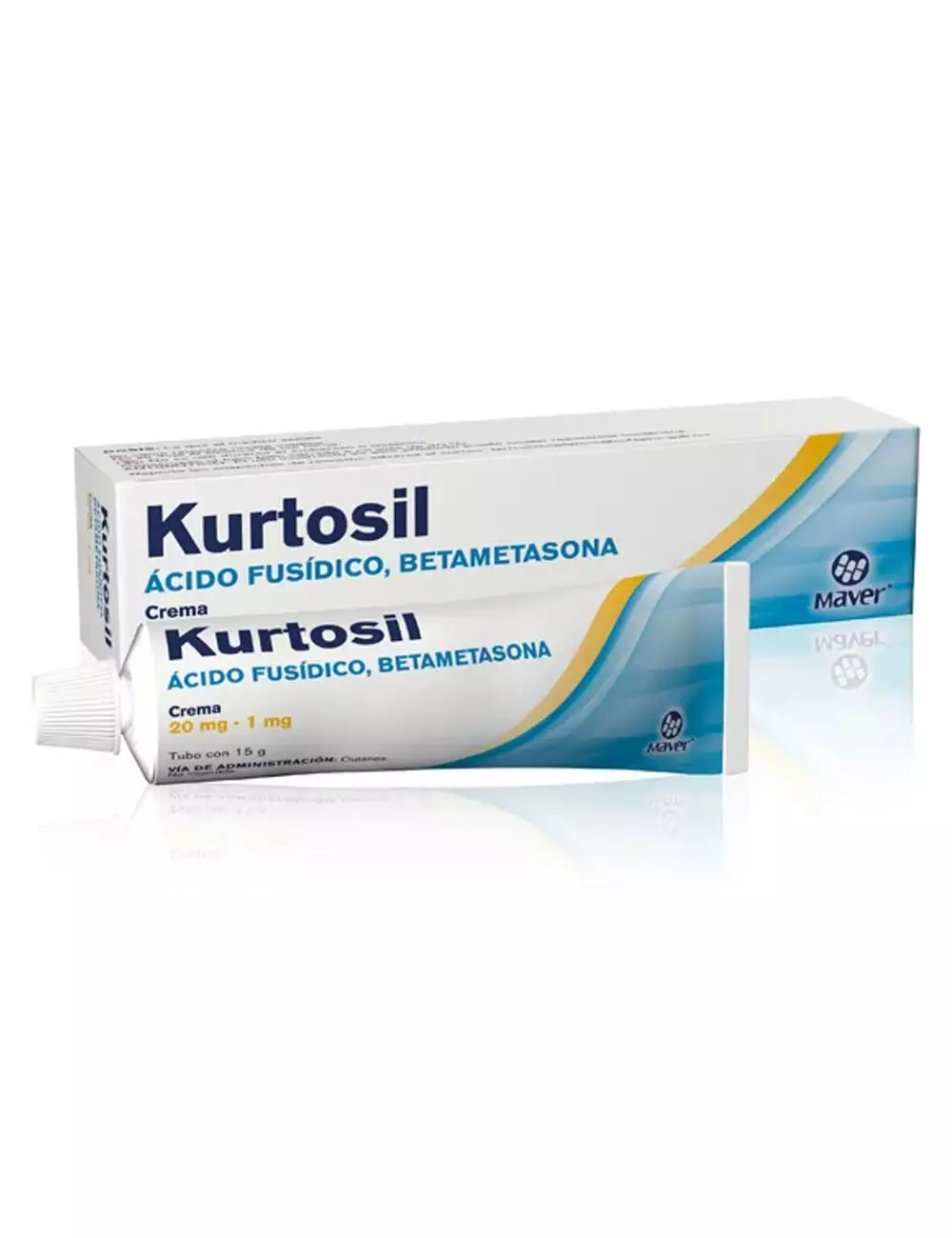 Kurtosil Crema 20mg/1mg - Tubo 15g | Ácido Fusídico + Betametasona | Maver