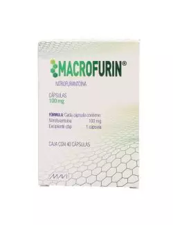 Macrofurin® 100mg - 40 Cápsulas | Nitrofurantoína | Laboratorio Mavi