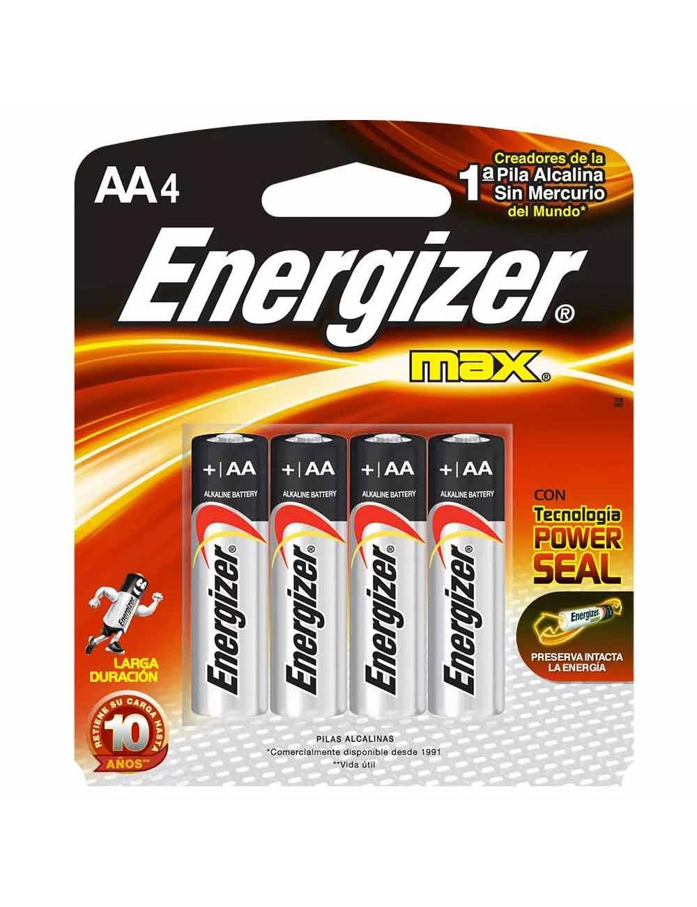Pilas Energizer Max AA Empaque Con 4 Pilas