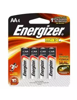 Pilas Energizer Max AA Empaque Con 4 Pilas